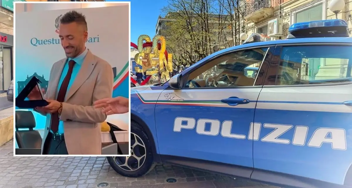 Giuseppe Valerio alla guida della Squadra Mobile di Cosenza\n