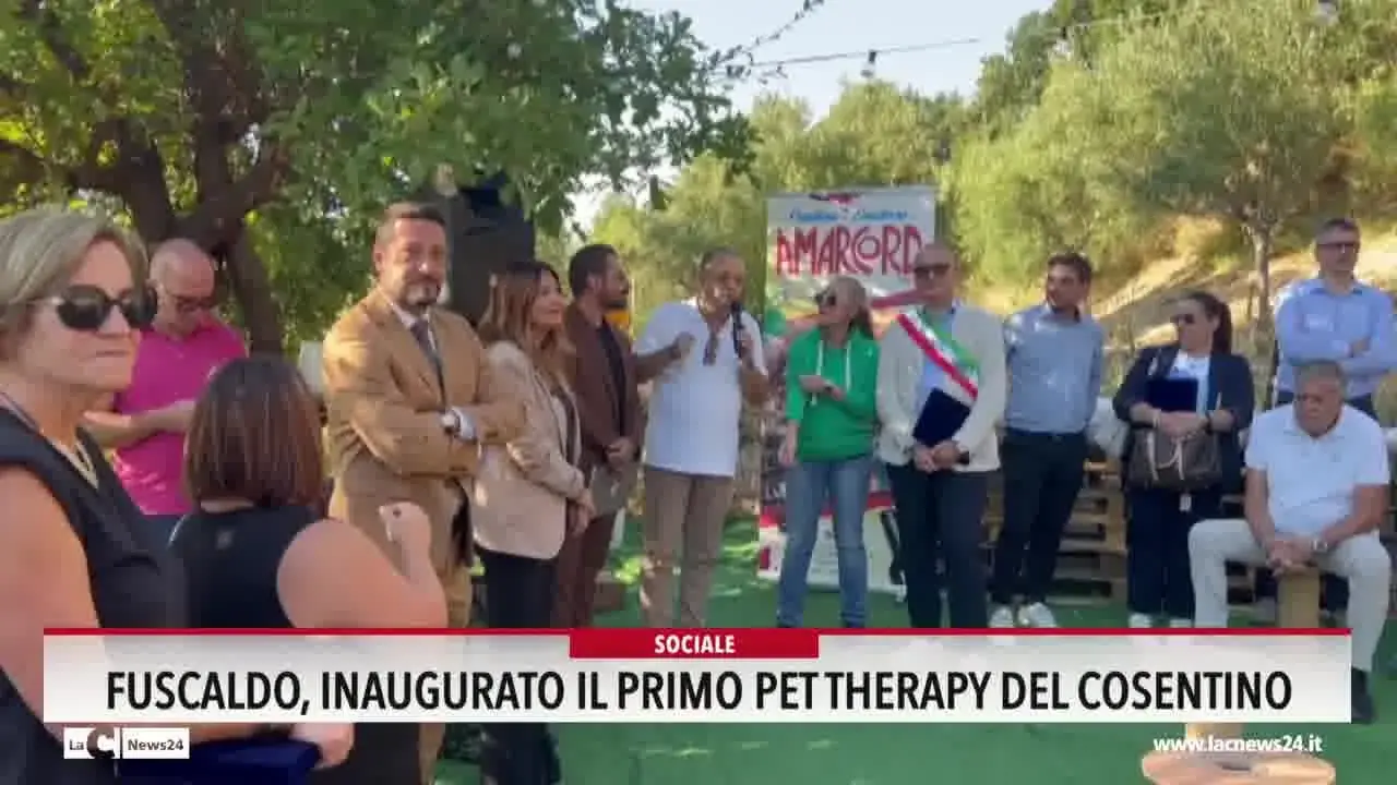 Fuscaldo, inaugurato il primo pet therapy del cosentino
