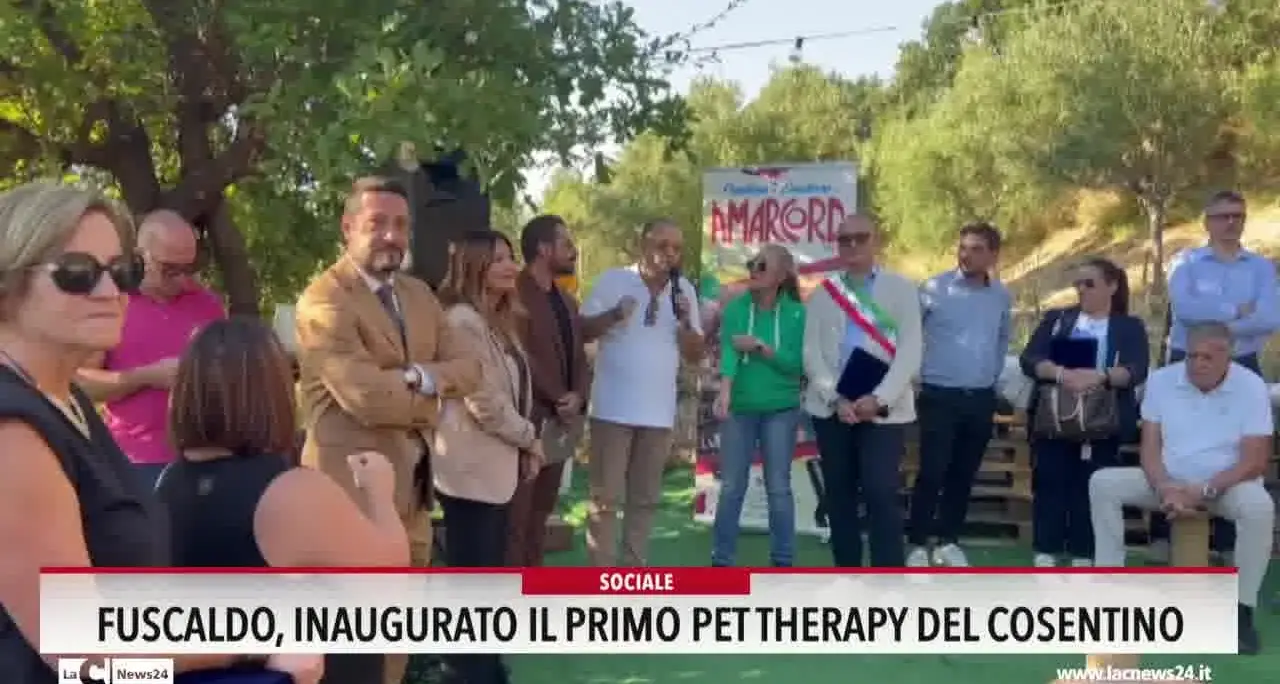 Fuscaldo, inaugurato il primo pet therapy del cosentino
