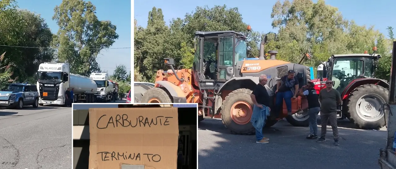 Blocco degli agricoltori\u00A0a Vibo Marina, il carburante comincia a scarseggiare: code di auto ai distributori\n
