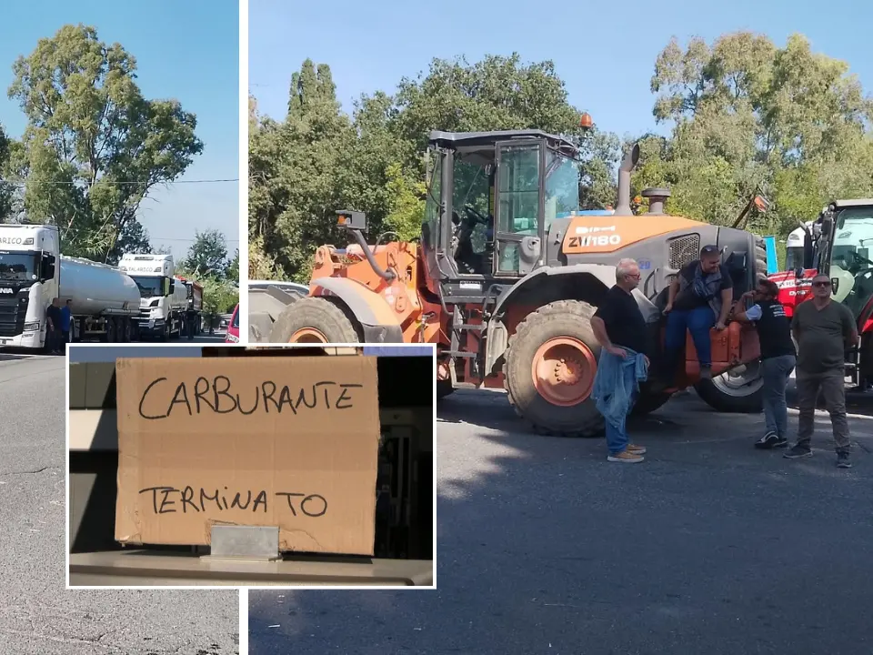 Vibo Marina, blocco degli agricoltori ad oltranza: passano solo 10 autocisterne al giorno. E il carburante comincia a mancare: code ai distributori