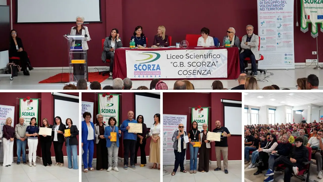 Cosenza, assegnati i premi “Volontario dell’anno”: i nomi degli studenti che hanno ricevuto il riconoscimento\n
