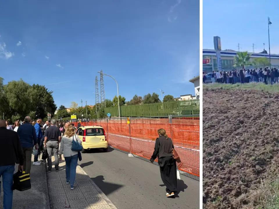 Vibo, fuga di gas nel cantiere di via Artigiani ed evacuazione del liceo Berto: oltre mille persone sciamano nel caos