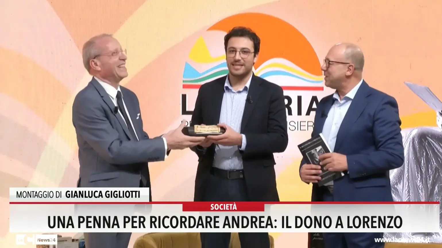 Una penna per ricordare Andrea, il dono a Lorenzo