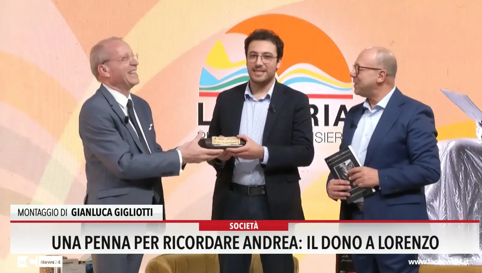 Una penna per ricordare Andrea, il dono a Lorenzo
