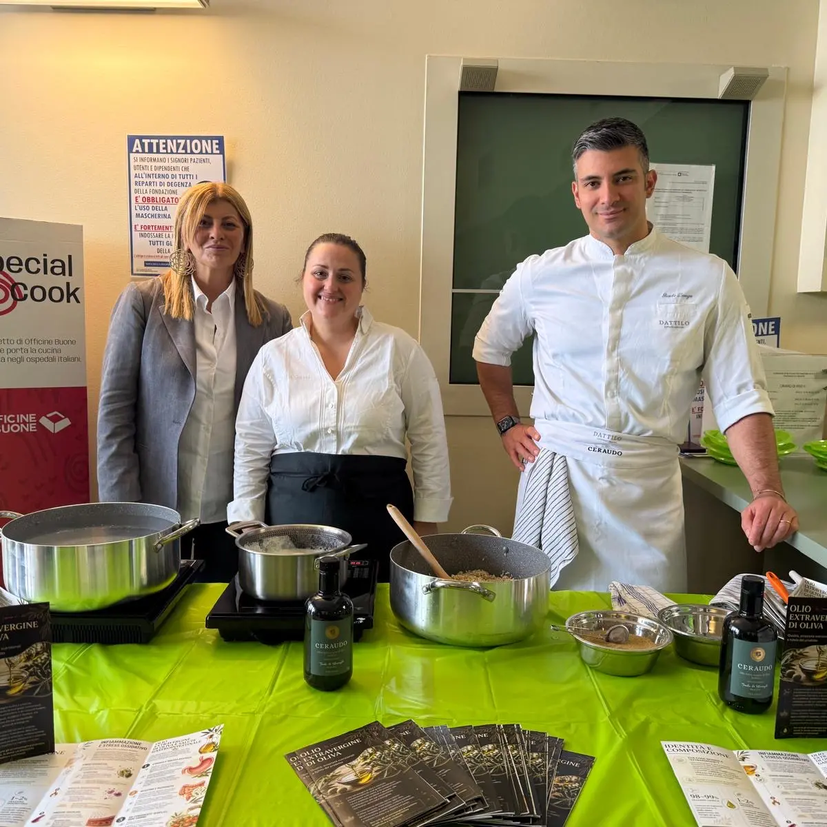 “Special Cook” con l’olio d’oliva calabrese all’Istituto dei Tumori di Milano\n