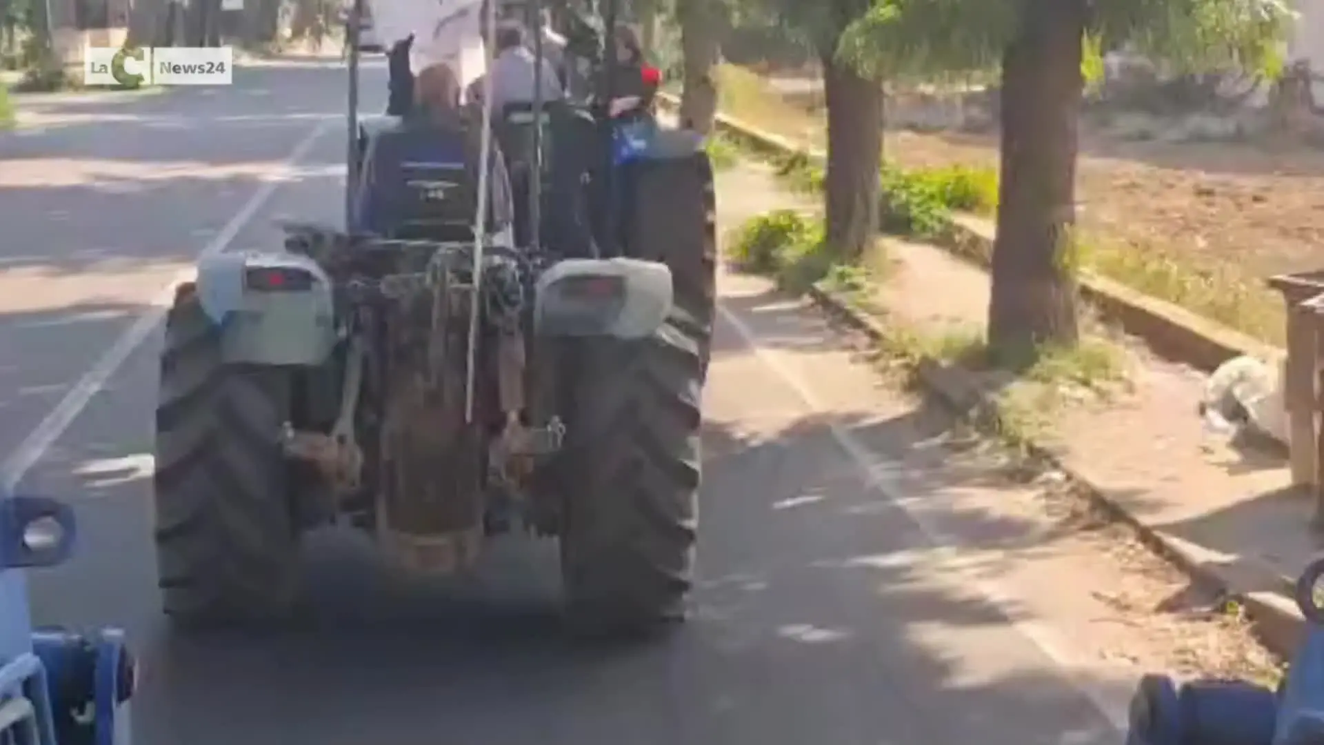 Protesta degli agricoltori a Lamezia