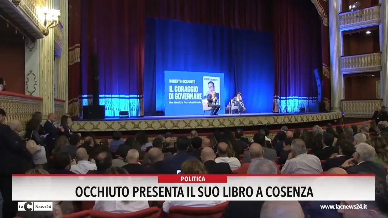 Occhiuto presenta il suo libro a Cosenza