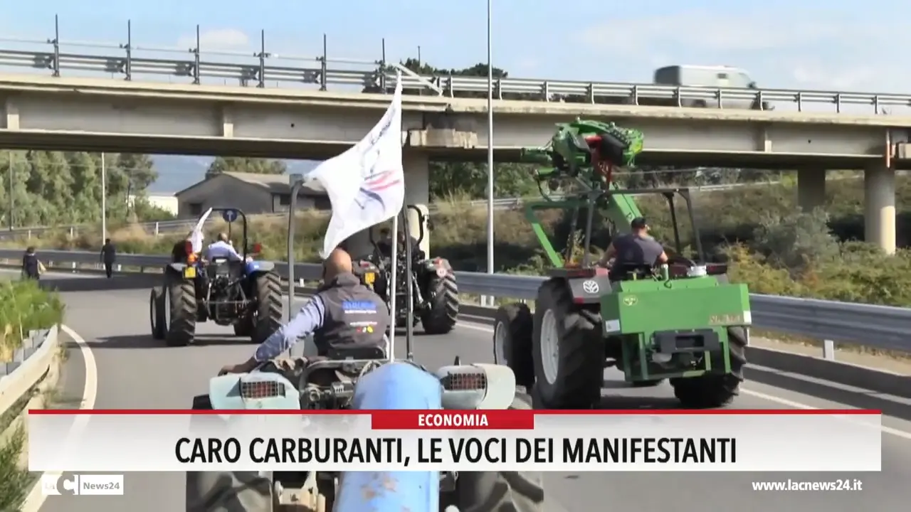 Caro carburanti, le voci dei manifestanti