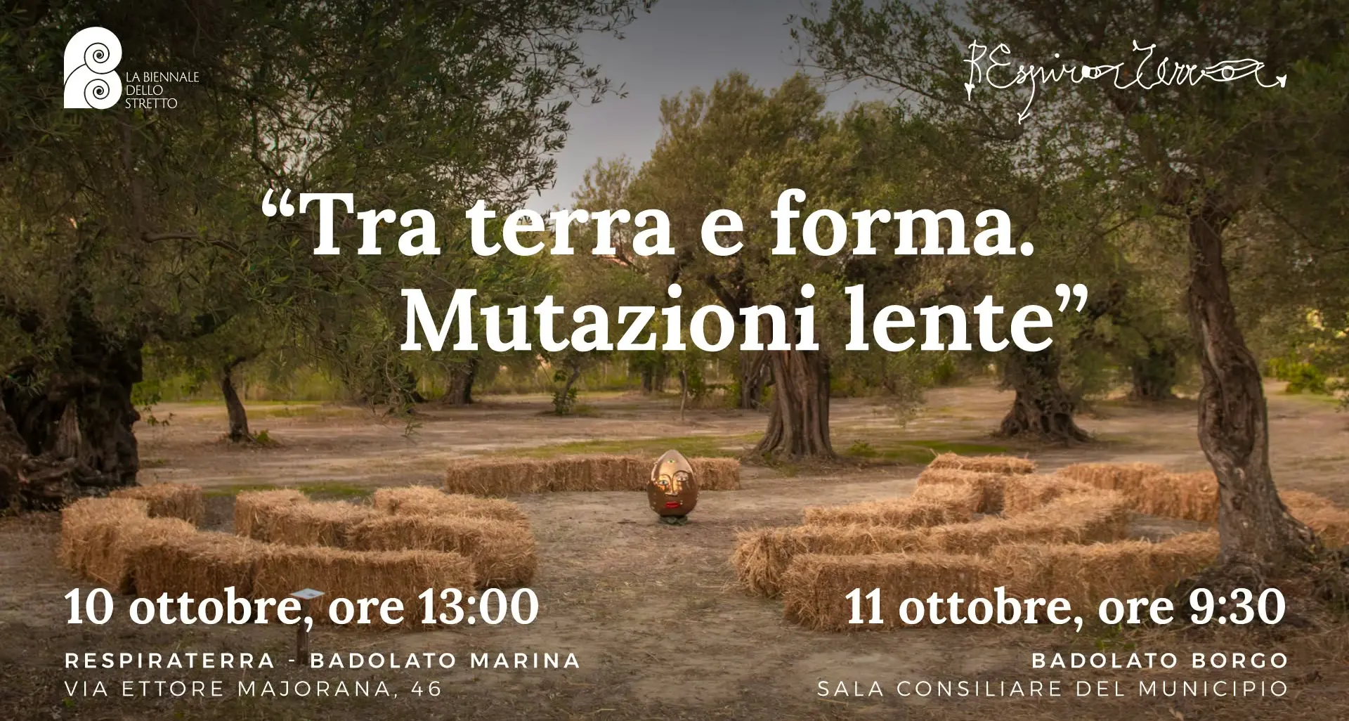 “Tra terra e forma. Mutazioni lente”. La terza\u00A0edizione della Biennale dello Stretto arriva a Badolato Borgo\n