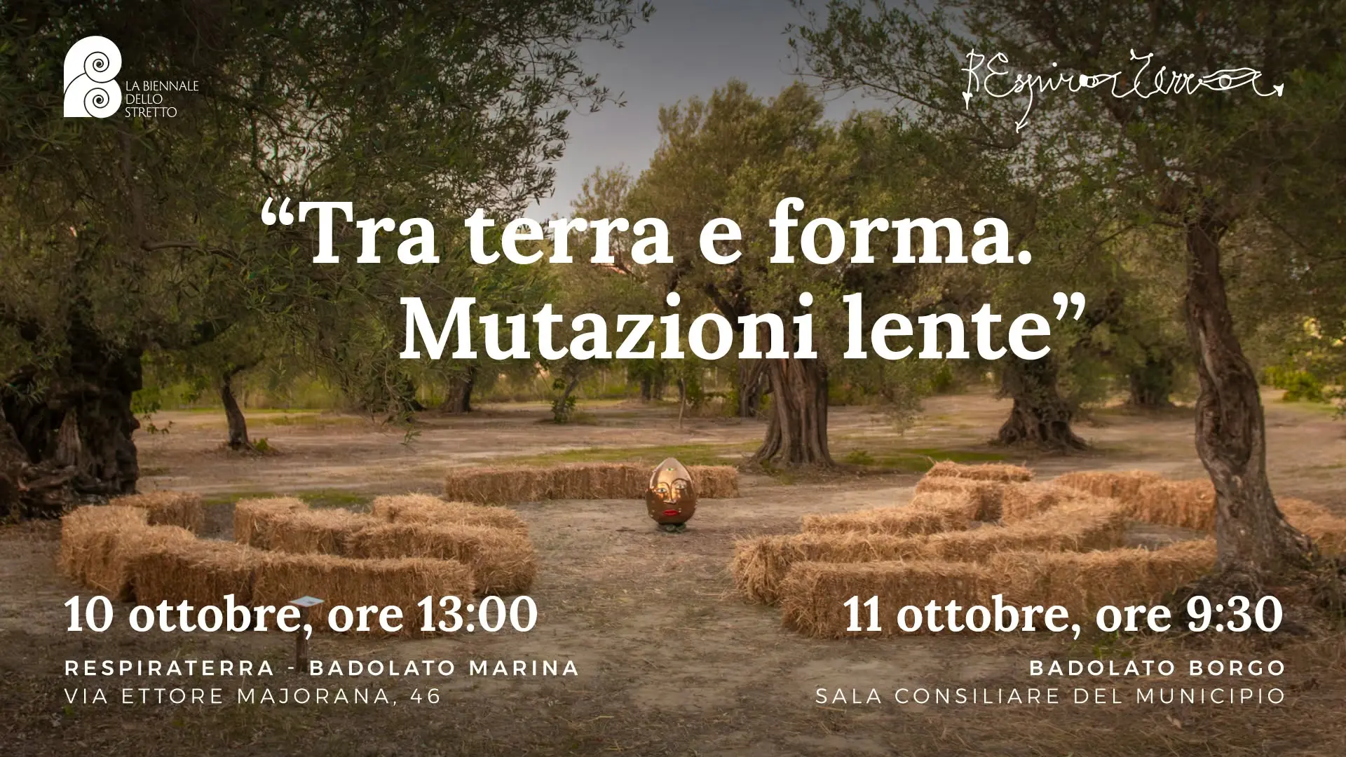 “Tra terra e forma. Mutazioni lente”. La terza\u00A0edizione della Biennale dello Stretto arriva a Badolato Borgo\n
