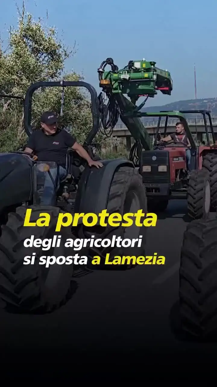 Agricoltori, la protesta si sposta a Lamezia