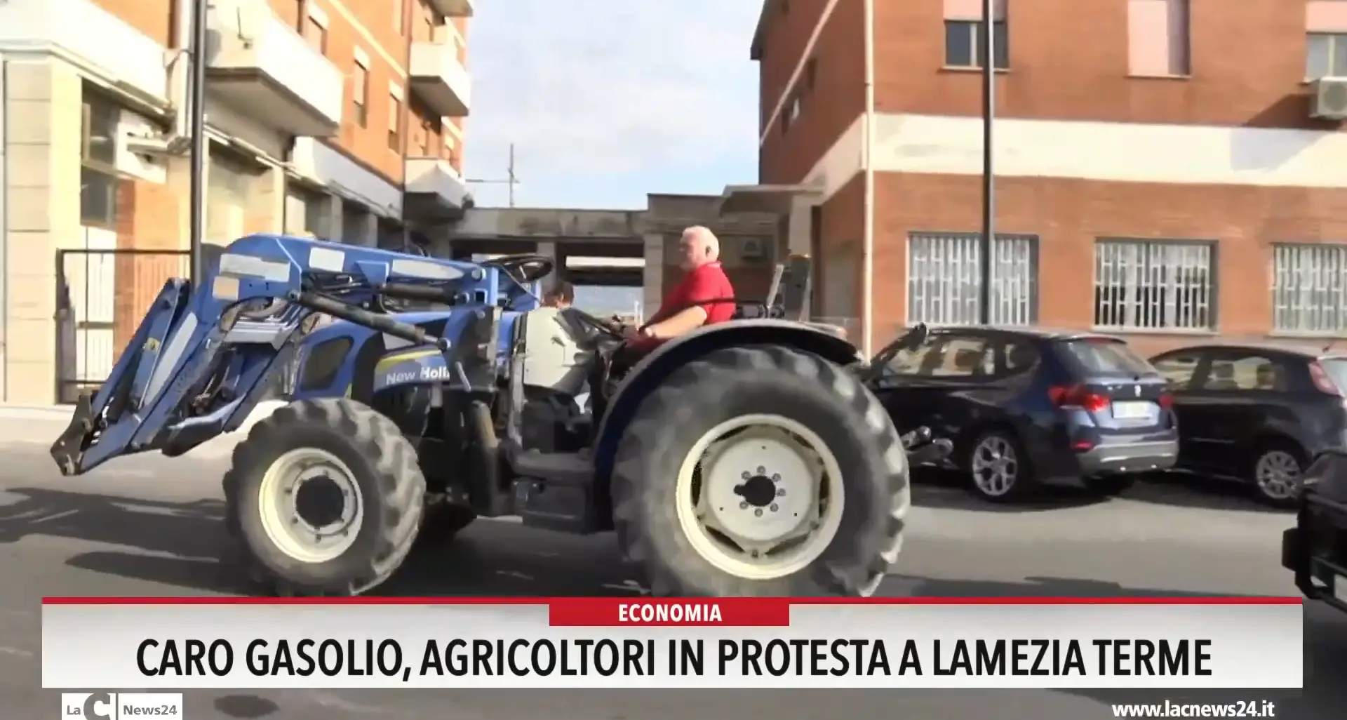 Caro gasolio, agricoltori in protesta a Lamezia Terme