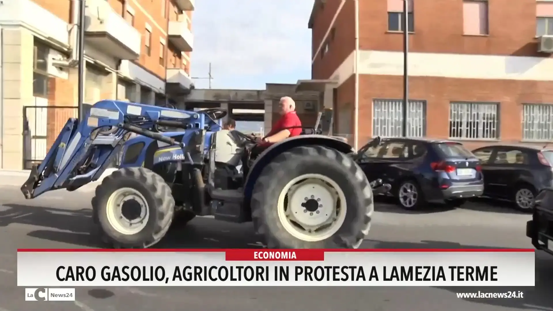 Caro gasolio, agricoltori in protesta a Lamezia Terme