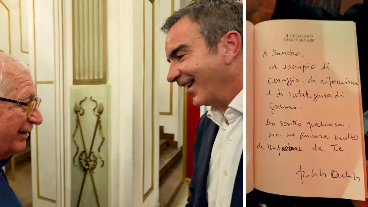 Principe e Occhiuto dopo la presentazione del libro (foto Fb Principe)
