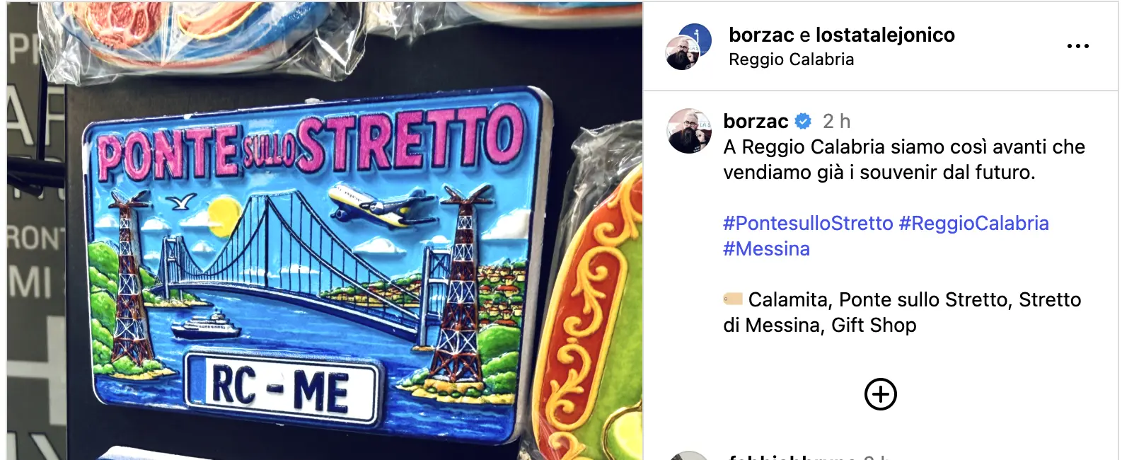 Ponte sullo Stretto, a Reggio Calabria arriva prima la calamita del cantiere: il souvenir dell'opera che verrà\n