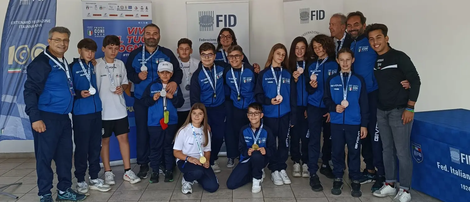 Trofeo Coni 2026, la dama calabrese conquista il secondo posto nazionale: quattro giovanissimi atleti del Reggino portano la regione sul podio\n