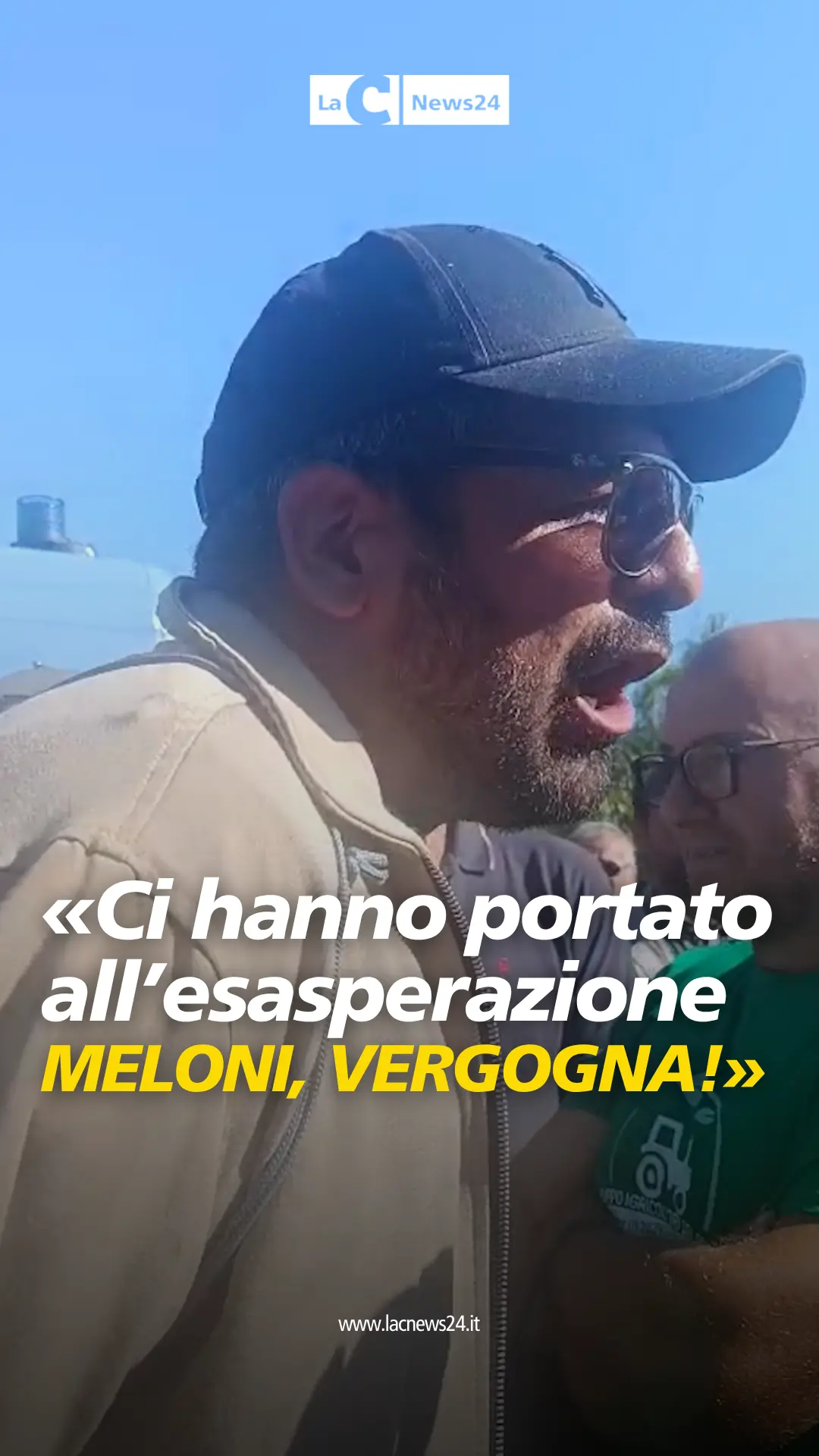 «Noi agricoltori siamo esasperati, Meloni vergogna!»