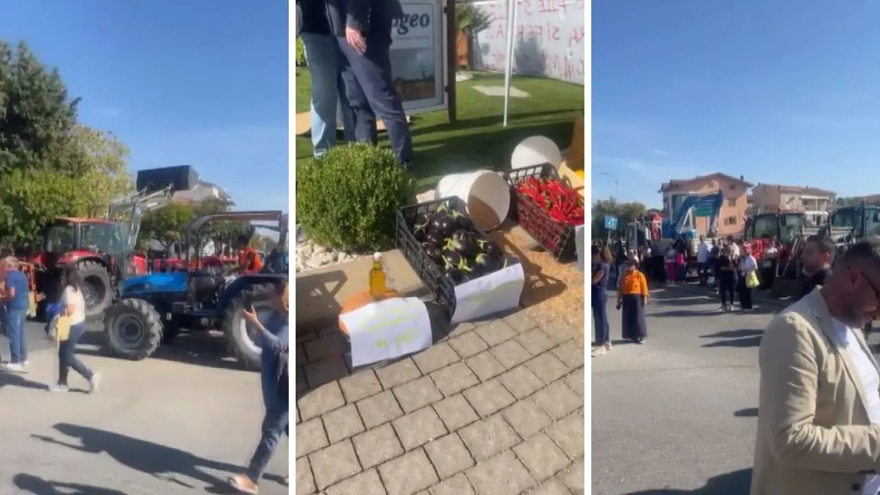 Caro carburante, protesta con 50 trattori a San Marco Argentano