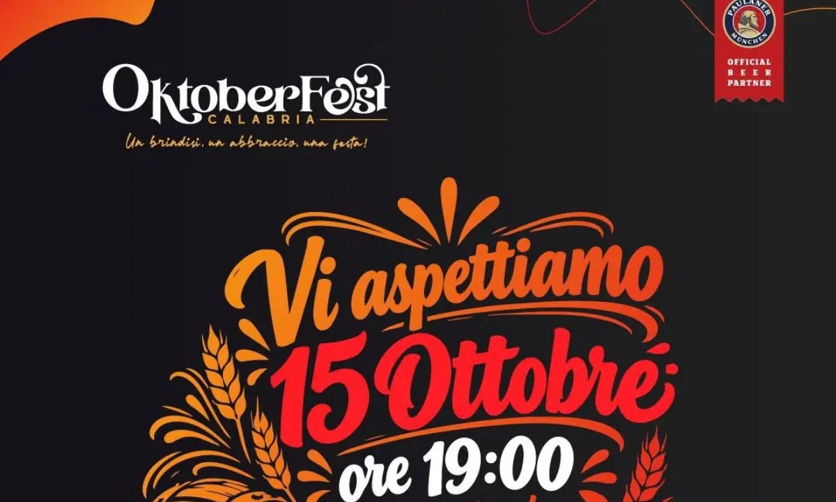 Oktoberfest Calabria, a Rende la settima edizione: nuova location e apertura il 15 ottobre\n