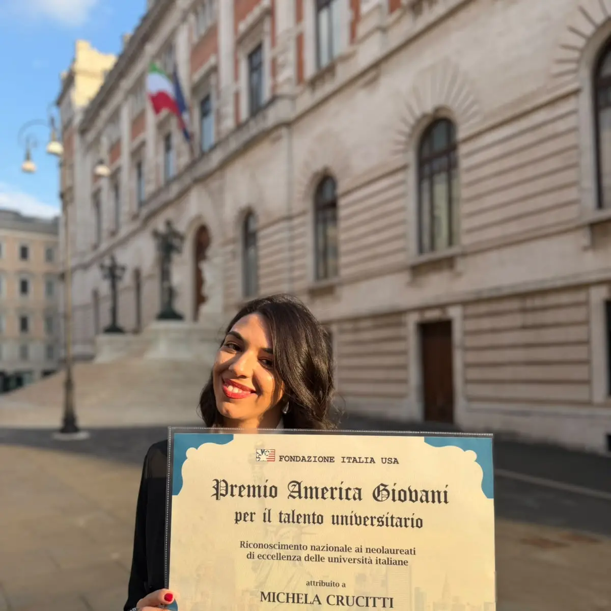 Michela Crucitti, filologa originaria di Caulonia, tra i vincitori del Premio America Giovani della Fondazione Italia USA\n