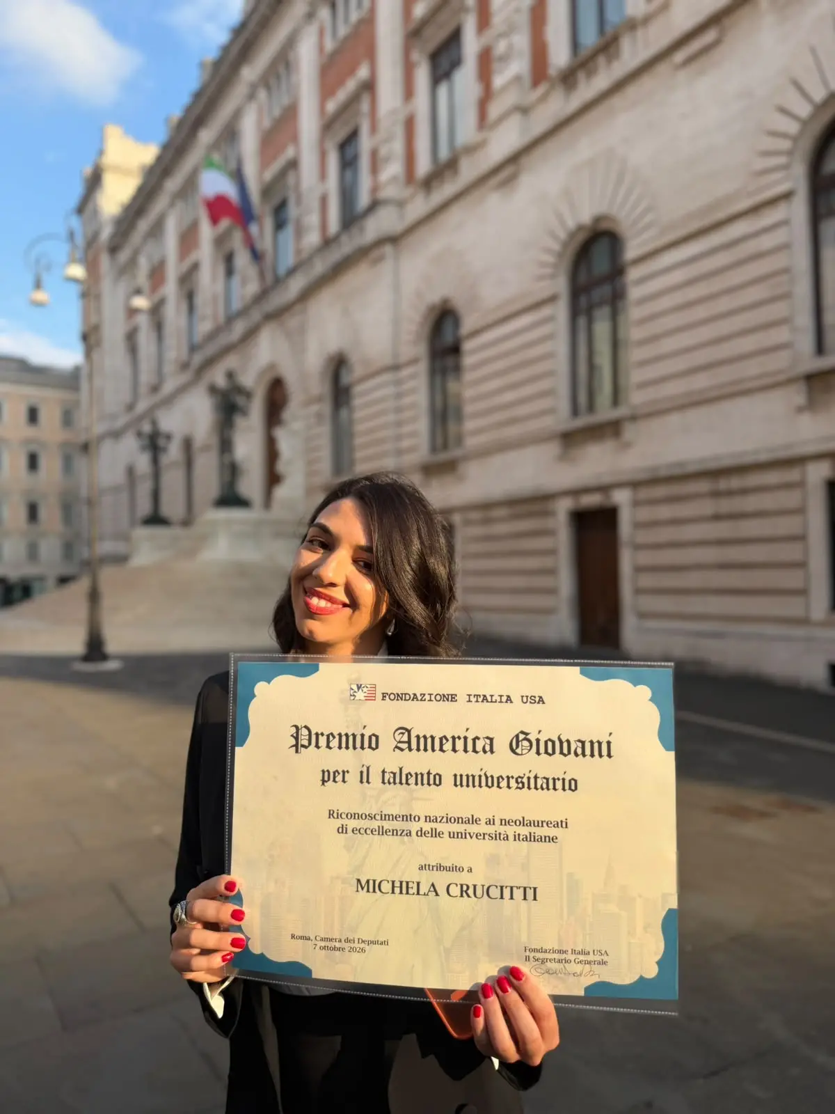 Michela Crucitti, filologa originaria di Caulonia, tra i vincitori del Premio America Giovani della Fondazione Italia USA\n