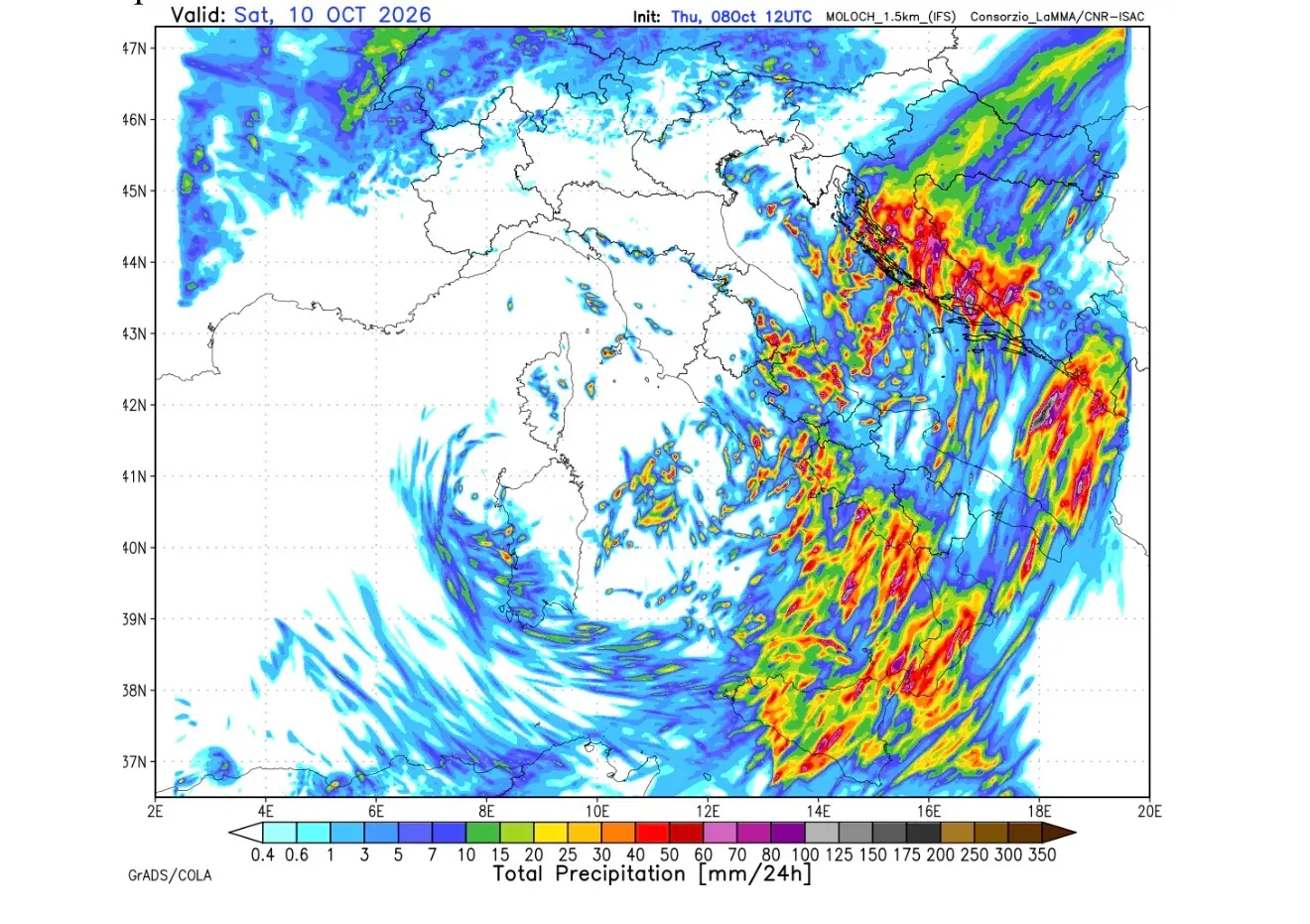 Meteo Cosenza, arrivano temporali e forti raffiche di vento. Domani il clou della perturbazione\n