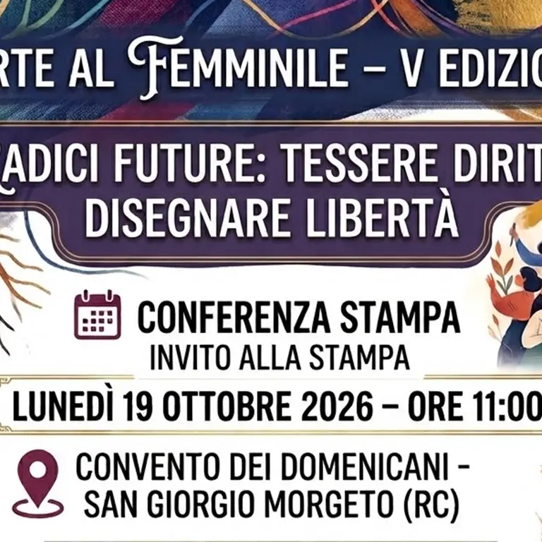 Arte al Femminile, il 19 ottobre la conferenza stampa di presentazione a San Giorgio Morgeto\n