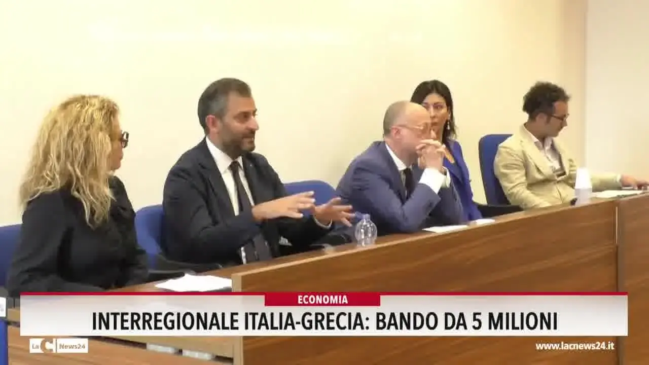 Interregionale Italia-Grecia: bando da 5 milioni
