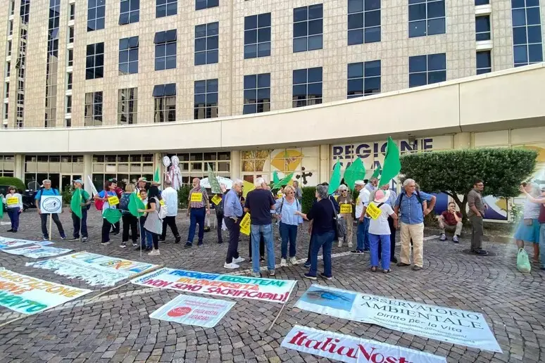 Impianto eolico nelle Serre, la protesta arriva alla Cittadella regionale\n