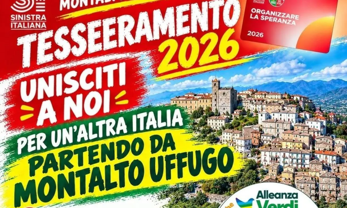Montalto Uffugo, Sinistra Italiana–AVS in piazza per il tesseramento e il confronto pubblico\n
