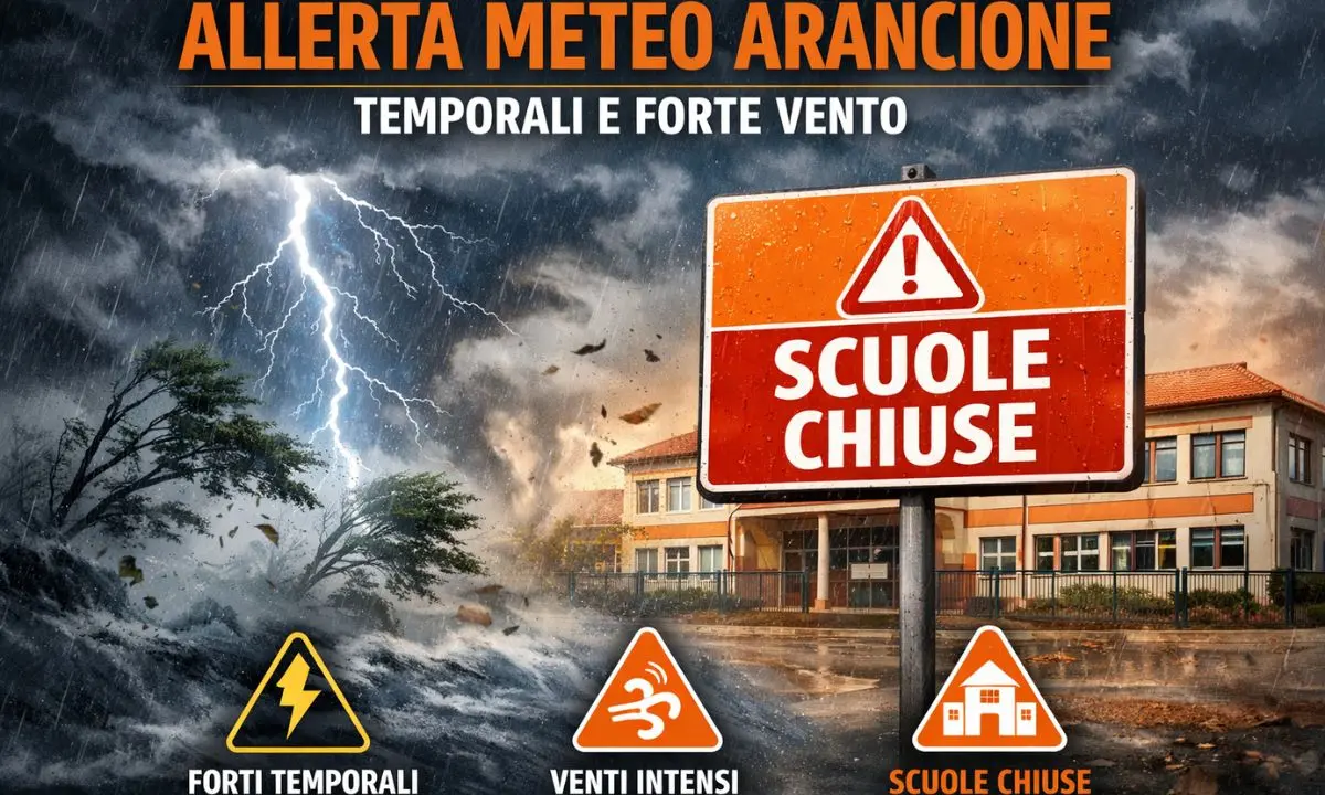 Allerta meteo arancione: scuole chiuse sabato 10 ottobre,\u00A0rinviata a domenica la festa di inaugurazione dell’Isola pedonale\n