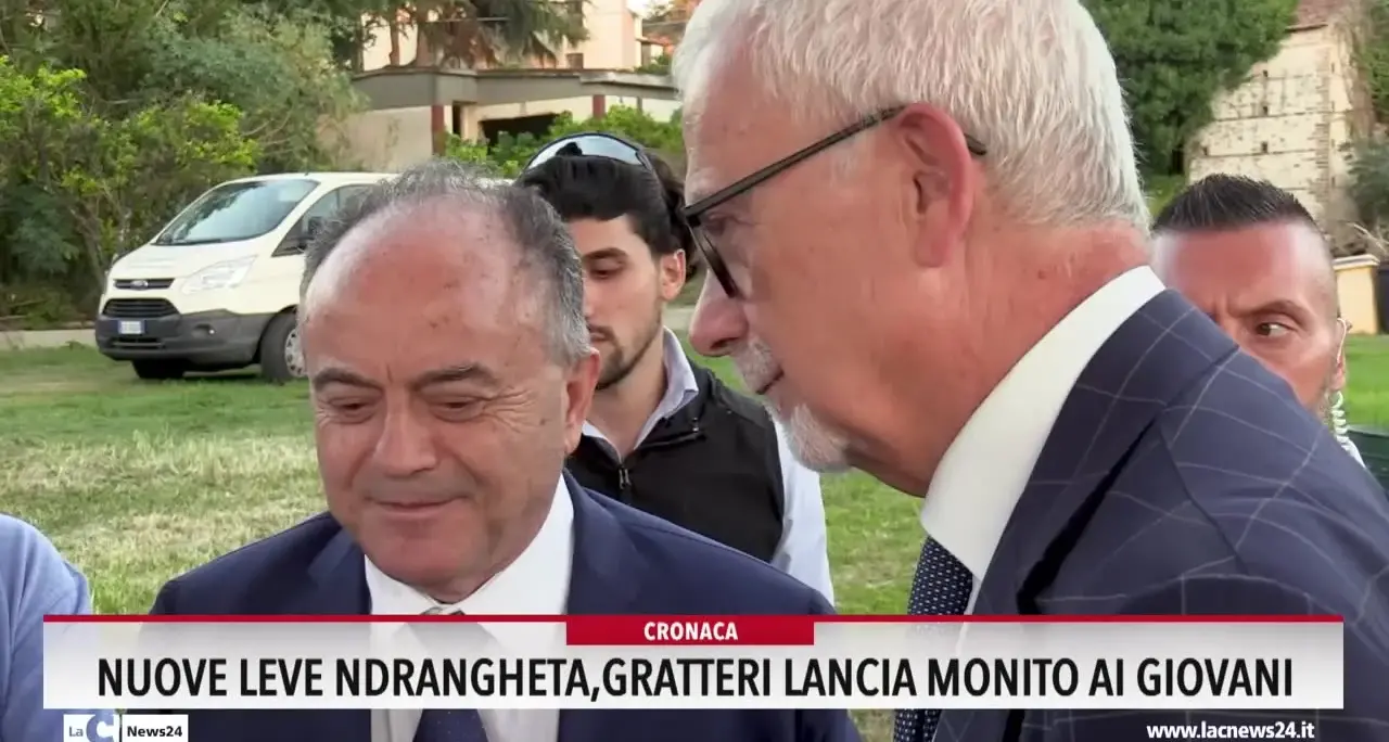 Nuove leve 'ndrangheta, Gratteri lancia monito ai giovani