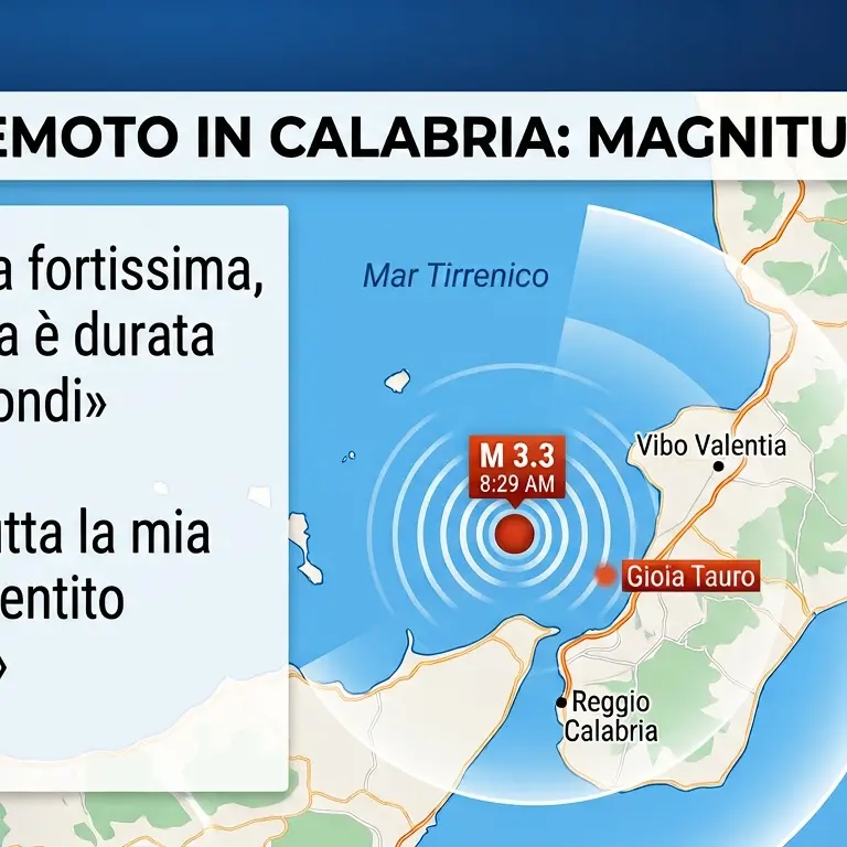 «Ancora tremo, che spavento»: terremoto nella Piana di Gioia Tauro, la scossa avvertita da tanti residenti\n