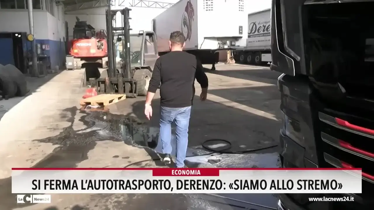Si ferma l'autotrasporto, Derenzo: siamo allo stremo