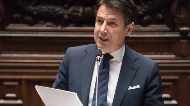 <p>Giuseppe Conte, presidente del Movimento 5 Stelle, interviene alla Camera dei deputati</p>\\n