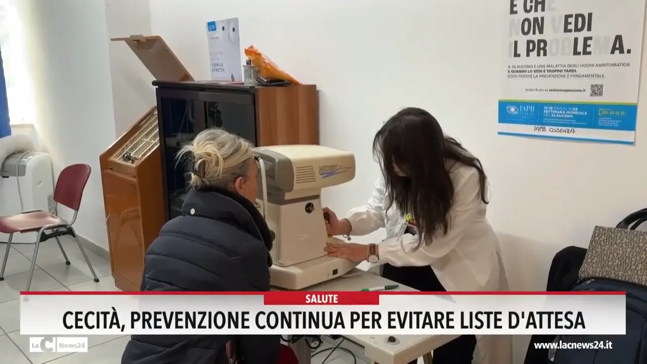 Cecità, prevenzione continua per evitare liste d'attesa