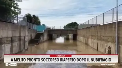 A Melito Pronto soccorso riaperto dopo il nubifragio