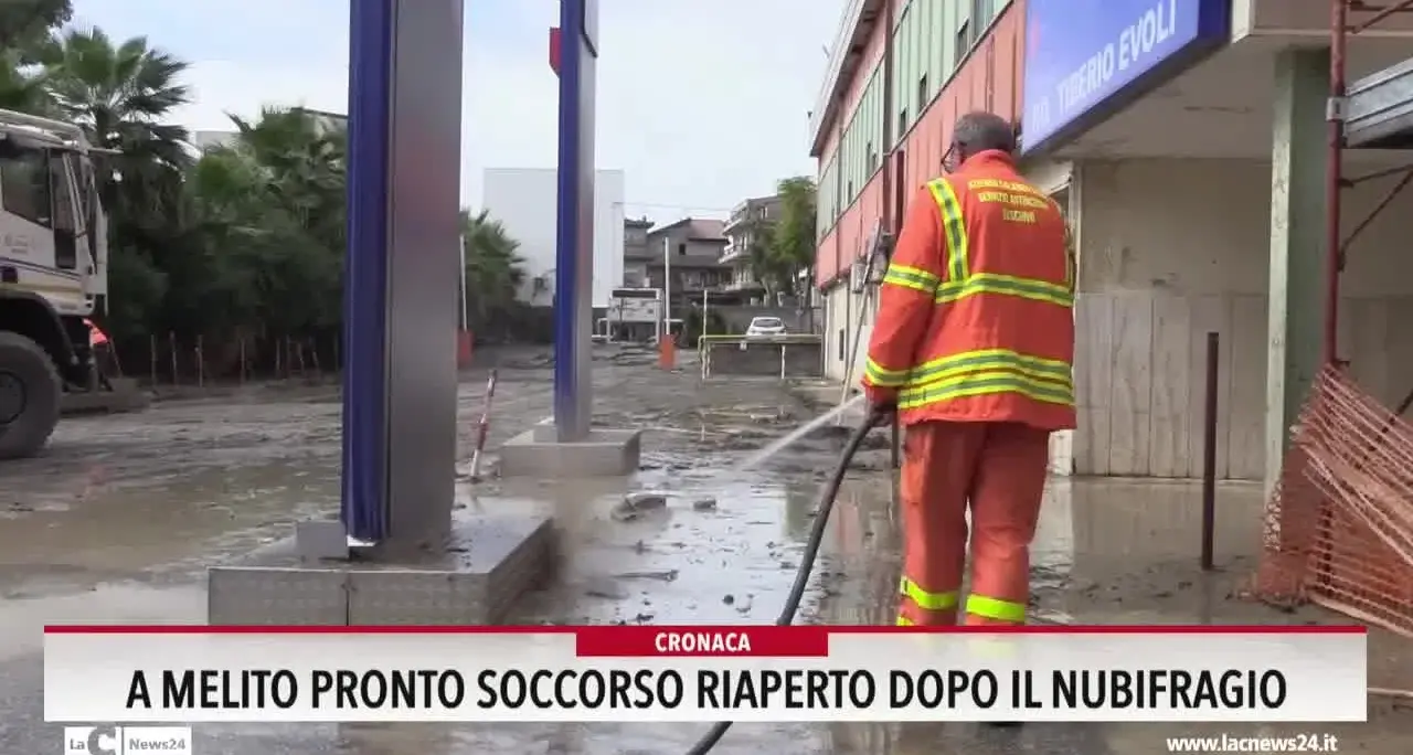A Melito Pronto Soccorso riaperto dopo il nubifragio