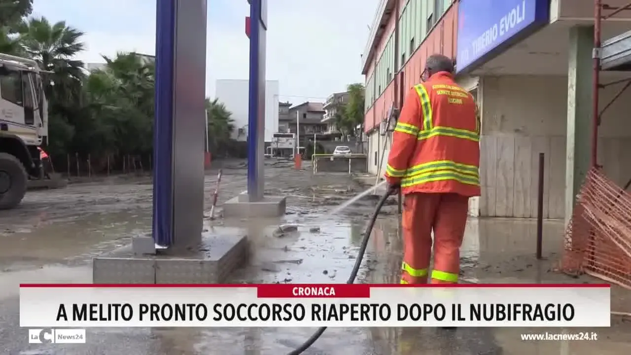 A Melito Pronto Soccorso riaperto dopo il nubifragio