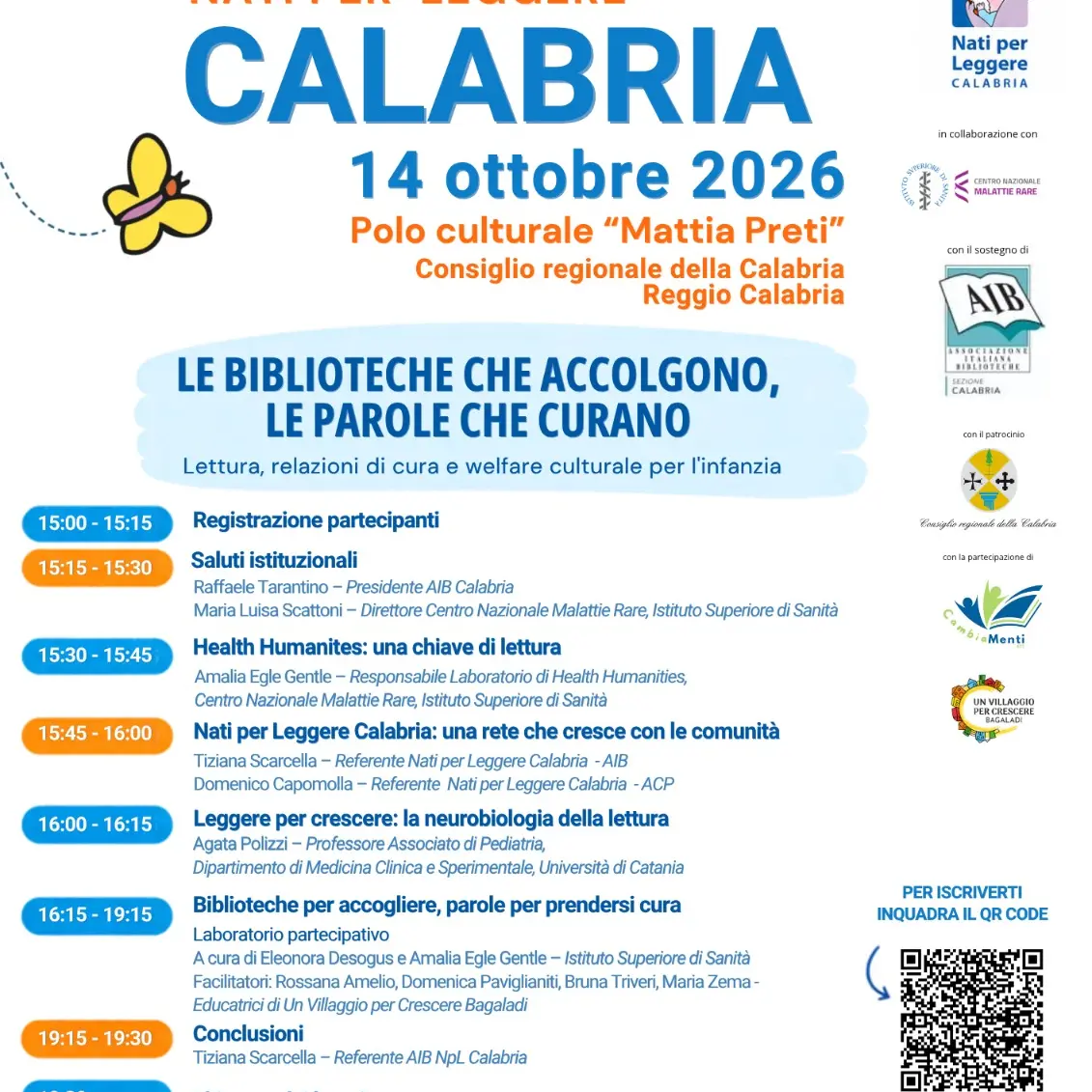 Culture, salute e relazioni di cura: il 14 ottobre a Reggio Calabria la Giornata Regionale Nati per Leggere 2026\n
