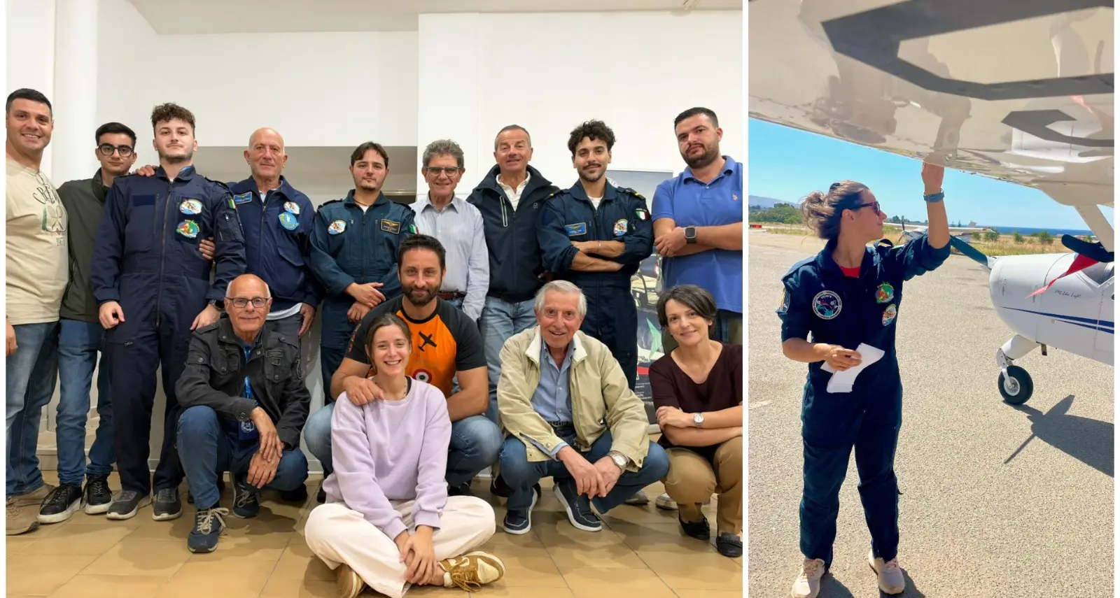 Aeroclub dello Stretto, sei nuovi piloti conquistano il brevetto: Beatrice Romeo è la prima donna della categoria sportiva\n