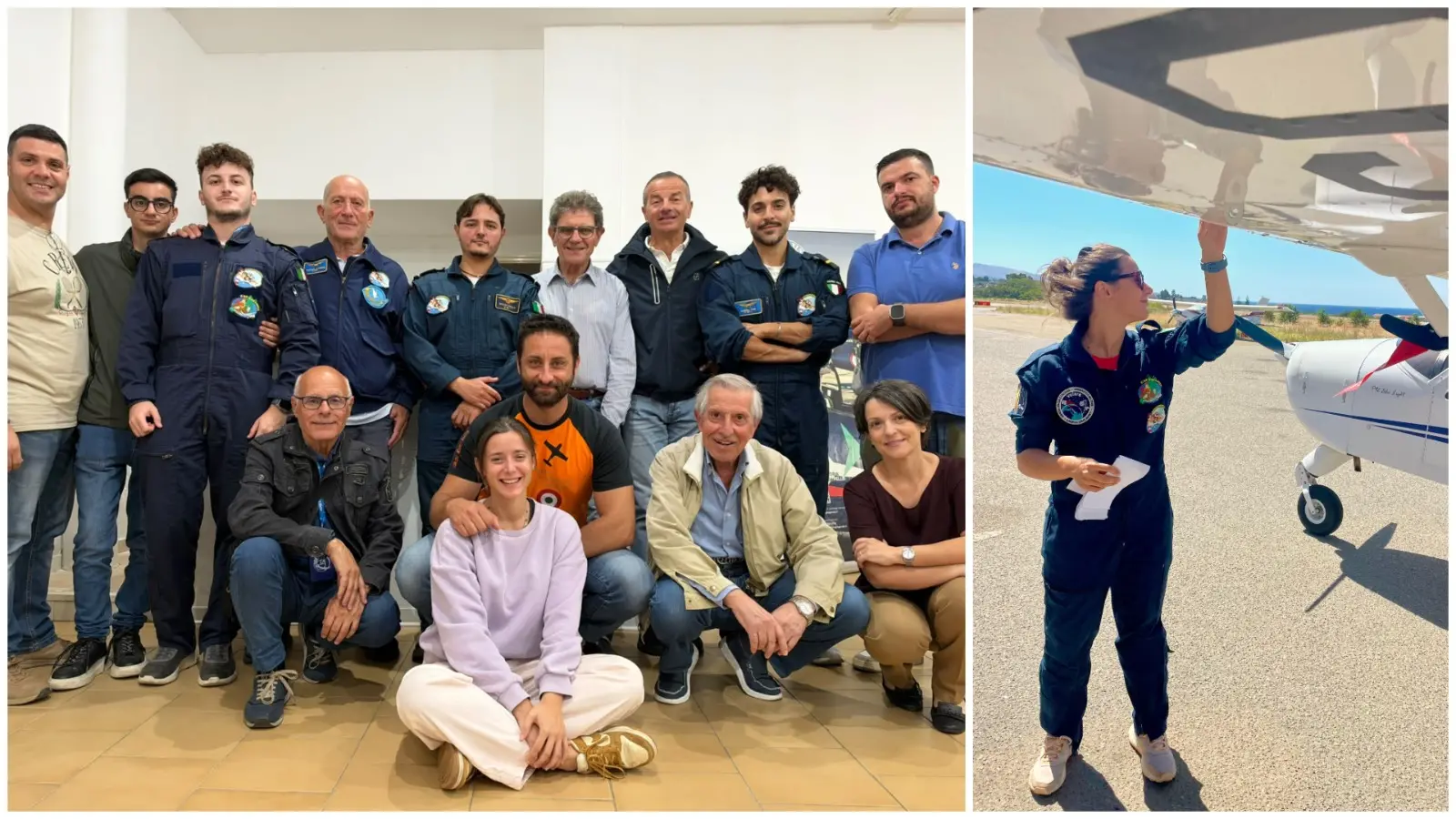 Aeroclub dello Stretto, sei nuovi piloti conquistano il brevetto: Beatrice Romeo è la prima donna della categoria sportiva\n