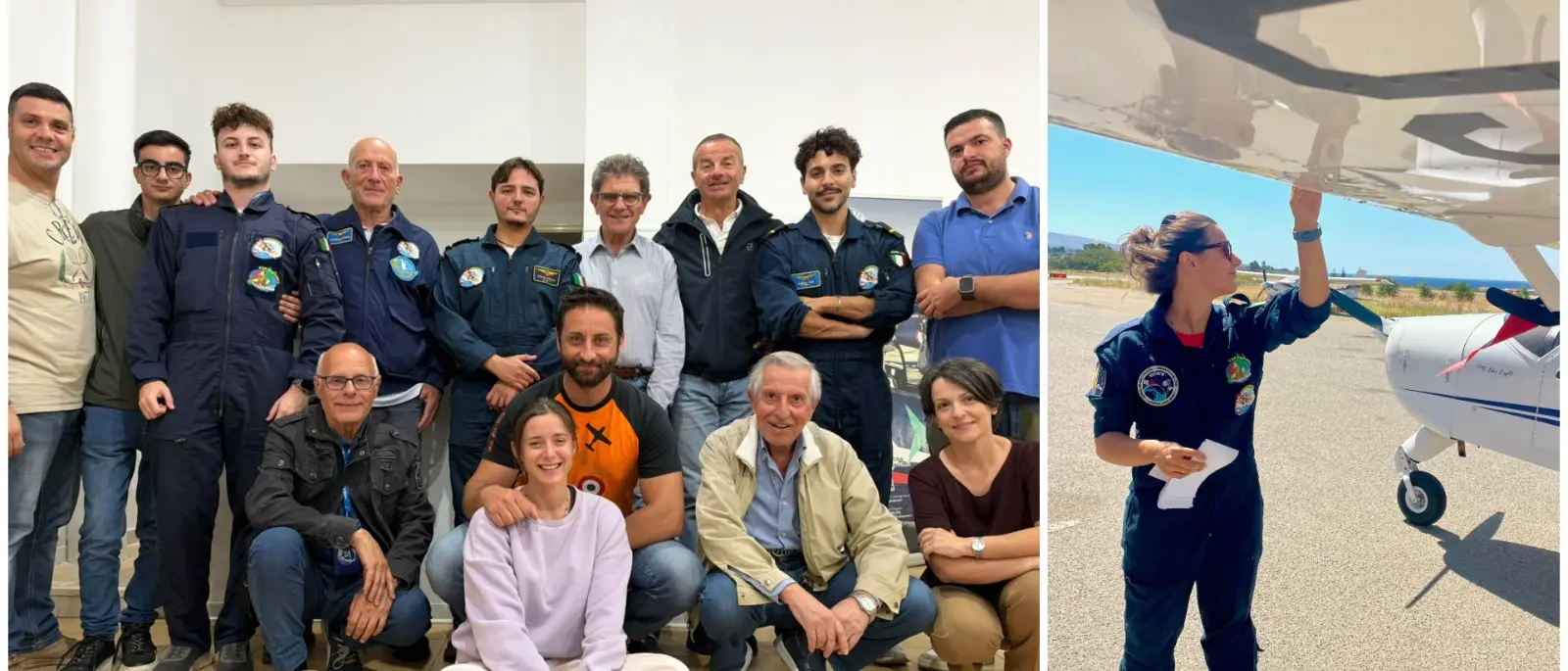 Aeroclub dello Stretto, sei nuovi piloti conquistano il brevetto: Beatrice Romeo è la prima donna della categoria sportiva\n