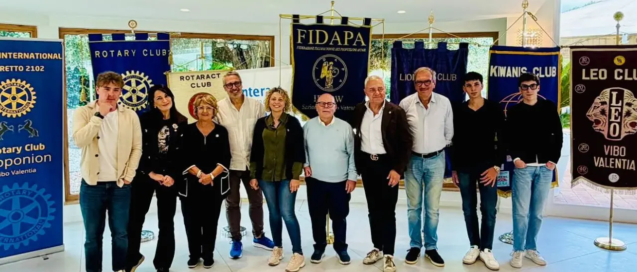 Vibo Valentia, l’unione fa la forza: per la prima volta tutti i club service insieme per la città\n