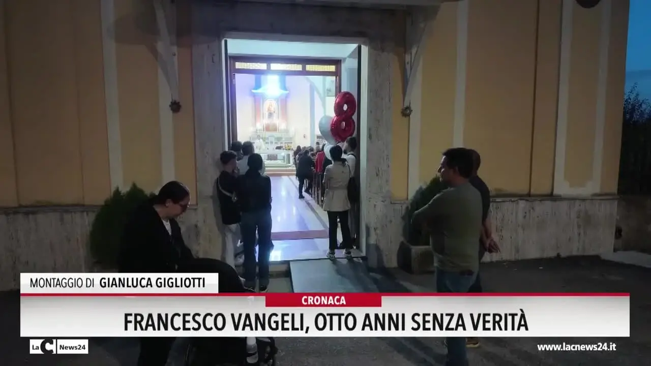 Francesco Vangeli, otto anni senza verità