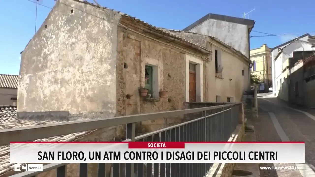 San Floro, un atm contro i disagi dei piccoli centri