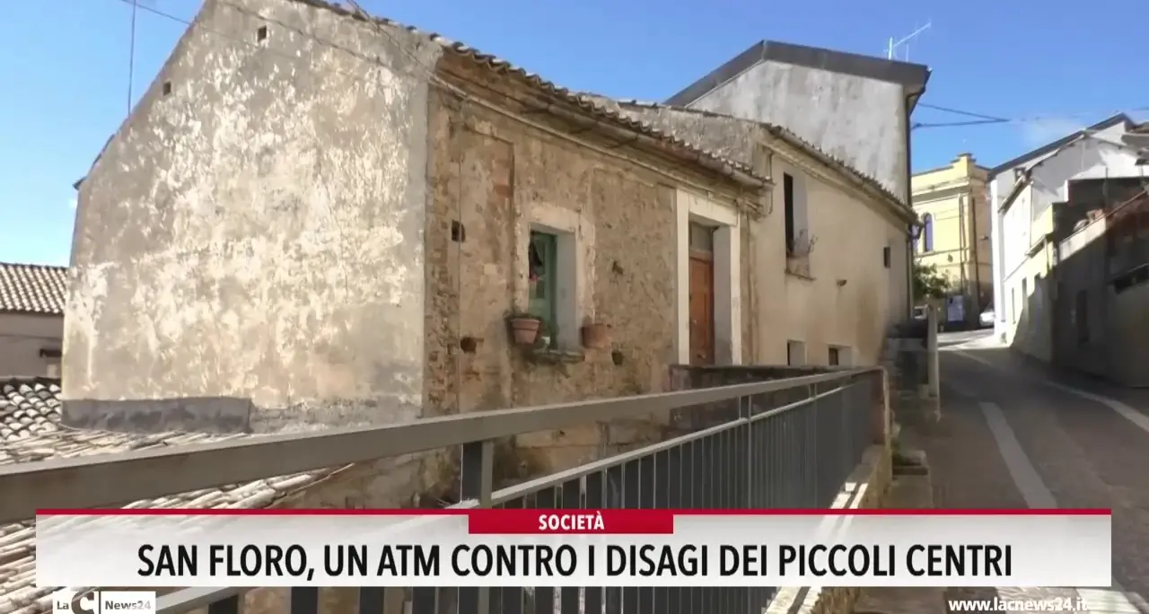 San Floro, un atm contro i disagi dei piccoli centri