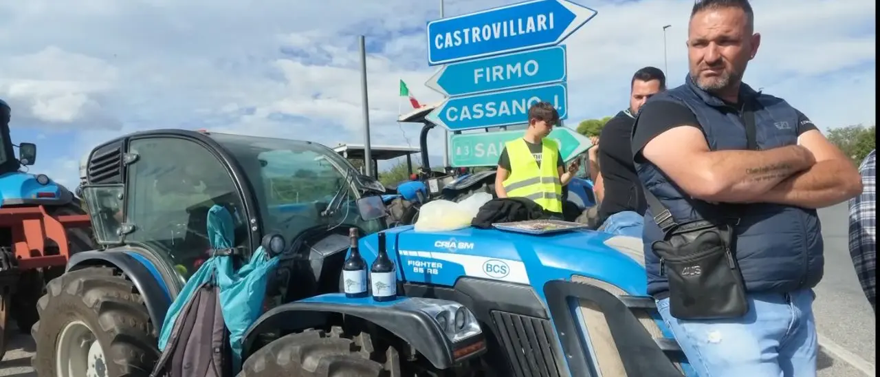«Hanno calpestato la nostra dignità»: agricoltori in rivolta a Castrovillari, trattori in piazza e una zappa per il governo\n