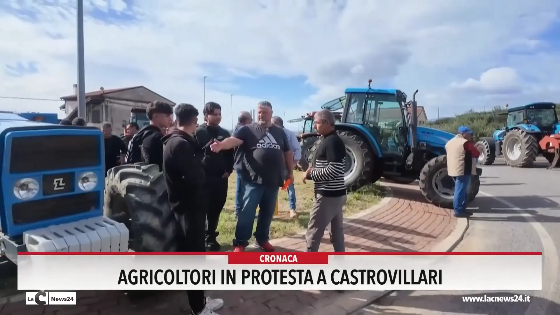 Agricoltori in protesta a Castrovillari